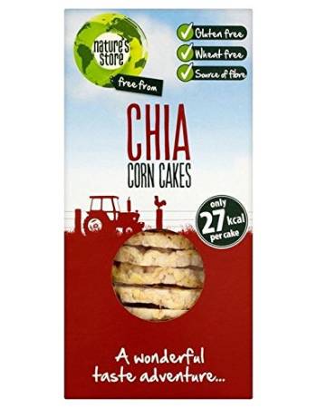 NATURES STORE CHIA CORN CAKES 120G