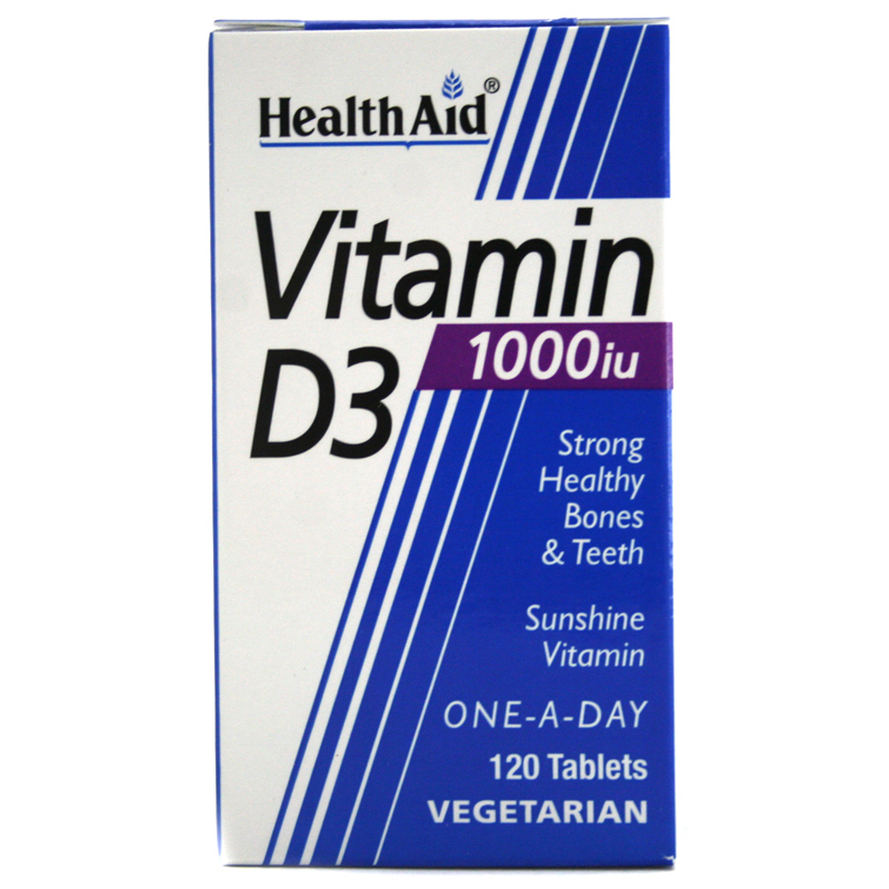 HEALTH AID VITAMIN D3 1000IU 120 TABLETS