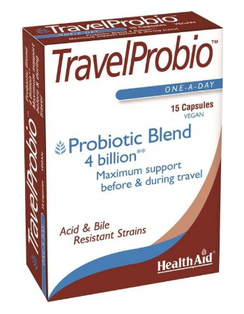 HEALTH AID TRAVEL PROBIO 15 VEGICAPS