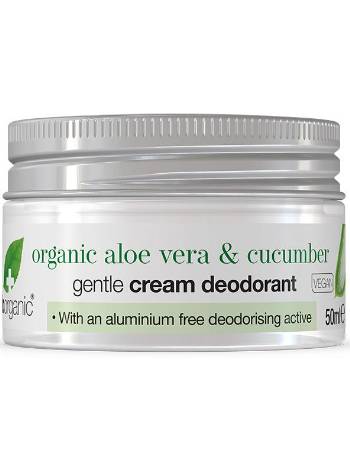 DR ORGANIC ALOE VERA AND CUCUMBER CREAM DEODORANT 50ML