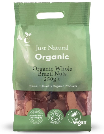 JUST NATURAL ORGANIC BRAZIL NUTS WHOLE 250G