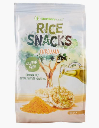 RICE SNACK G/F TURMERIC 50G