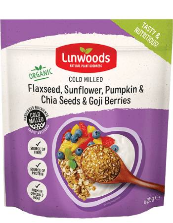 LINWOODS FLAXSEED SUNFLOWER PUMPKIN CHIA SEEDS & GOJI BERRIES 200G