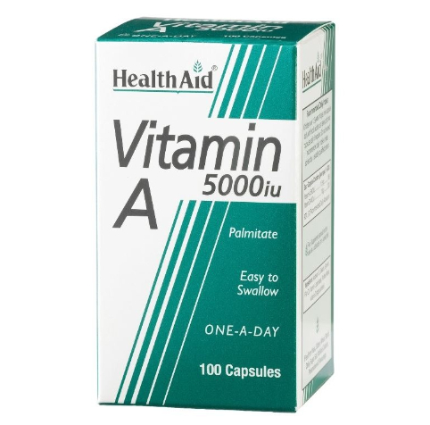 HEALTH AID VITAMIN A 5000IU 100 CAPSULES