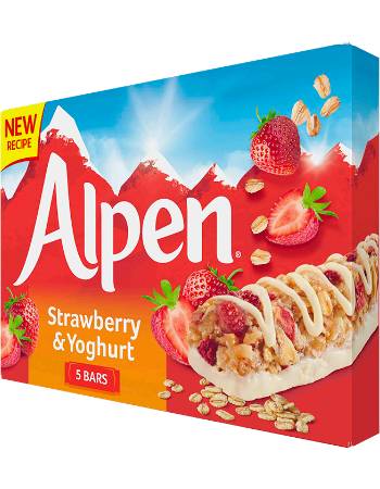 ALPEN STRAWBERRY AND YOGURT BARS (5 x 29G)