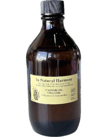 IN NATURAL HARMONY CASTOR OIL 500ML | ORGANIC, COLD PRESSED, HEXANE FREE