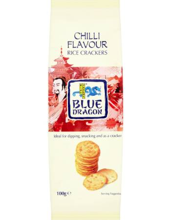 BLUE DRAGON RICE CHILLI CRACKERS 100G