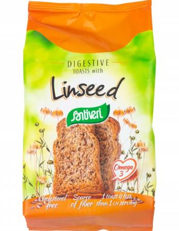 SANTIVERI TOASTED BREAD WITH LINSEED 300G